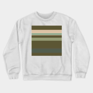 A tremendous transfusion of Camo Green, Dark Vanilla, Artichoke, Oxley and Ebony stripes. Crewneck Sweatshirt